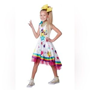 Girls Officially Licensed Nickelodeon Jojo Siwa Emoji Dress Halloween Costume S
